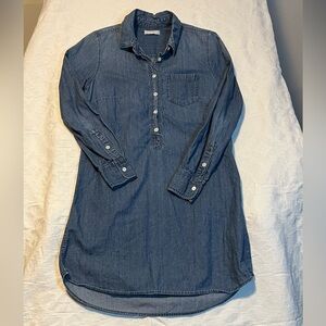 J. Crew Chambray Shirt Dress, Size S